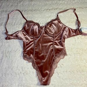 This is a stylish one piece that is in the trend right now.